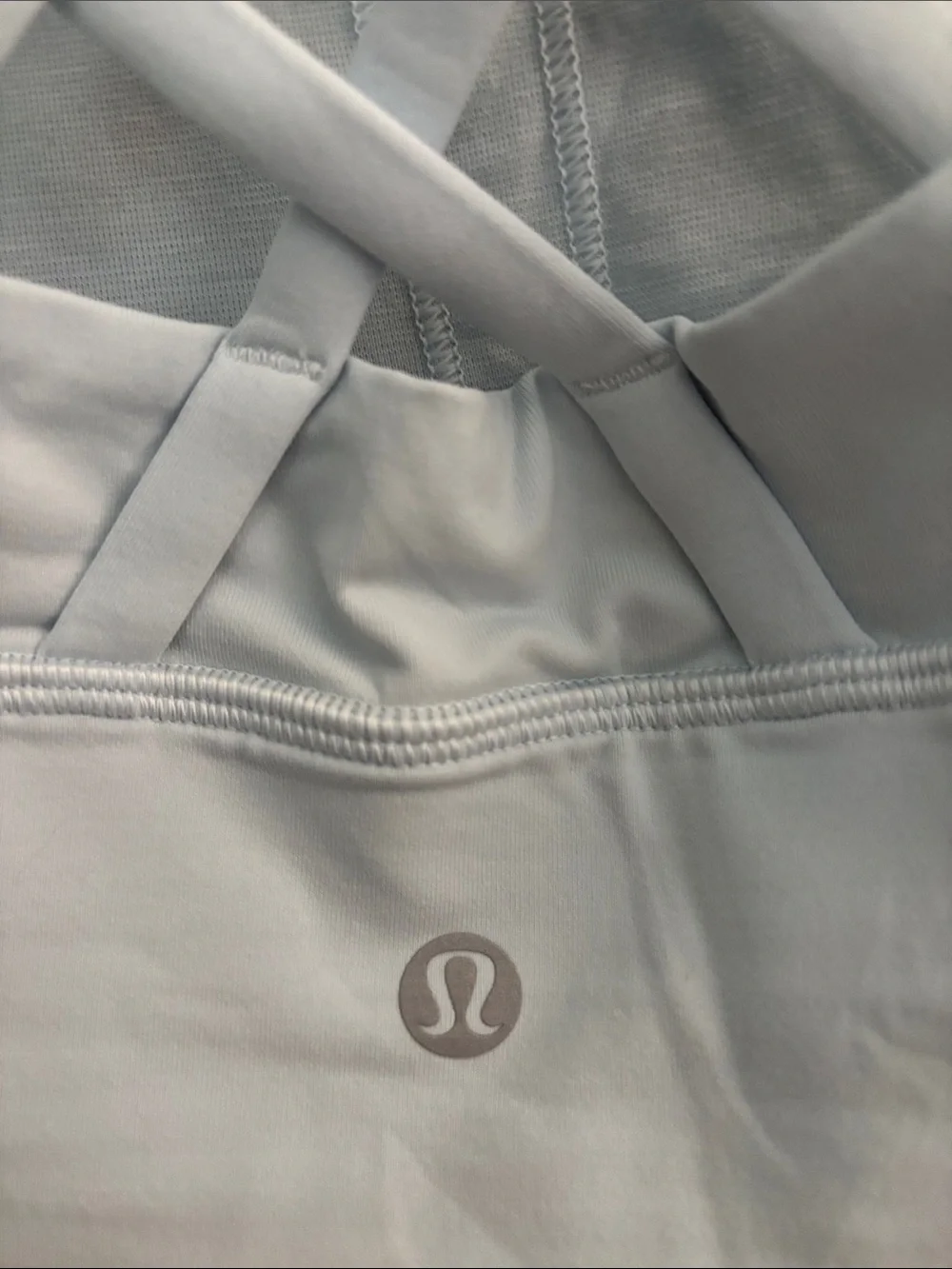 Lululemon Energy Bra Long Line, Powder Blue, Size 14